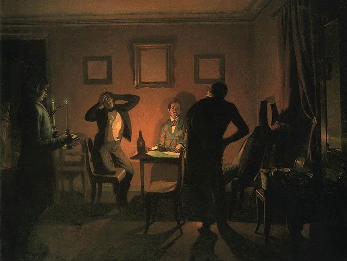 П. Федотов. Игроки, 1852