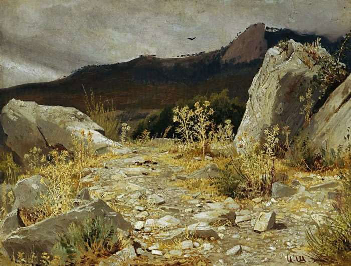 И. Шишкин. Горная дорожка в Крыму, 1879