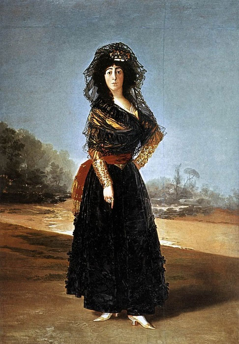 Герцогиня Альба в черном, 1797 год