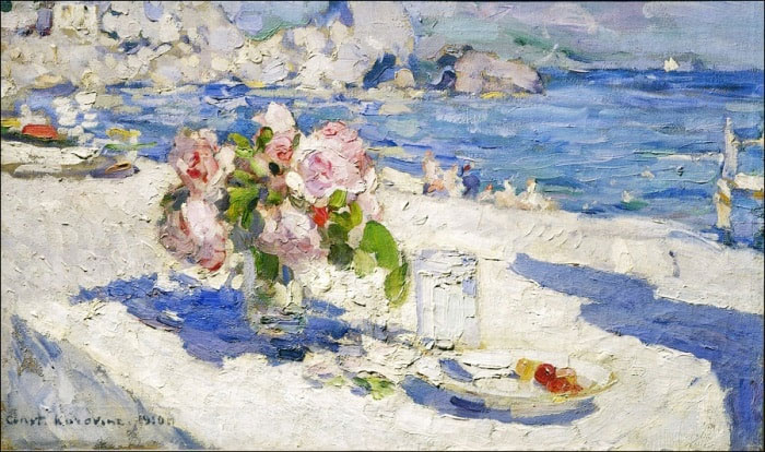 К. Коровин. На берегу моря, 1910