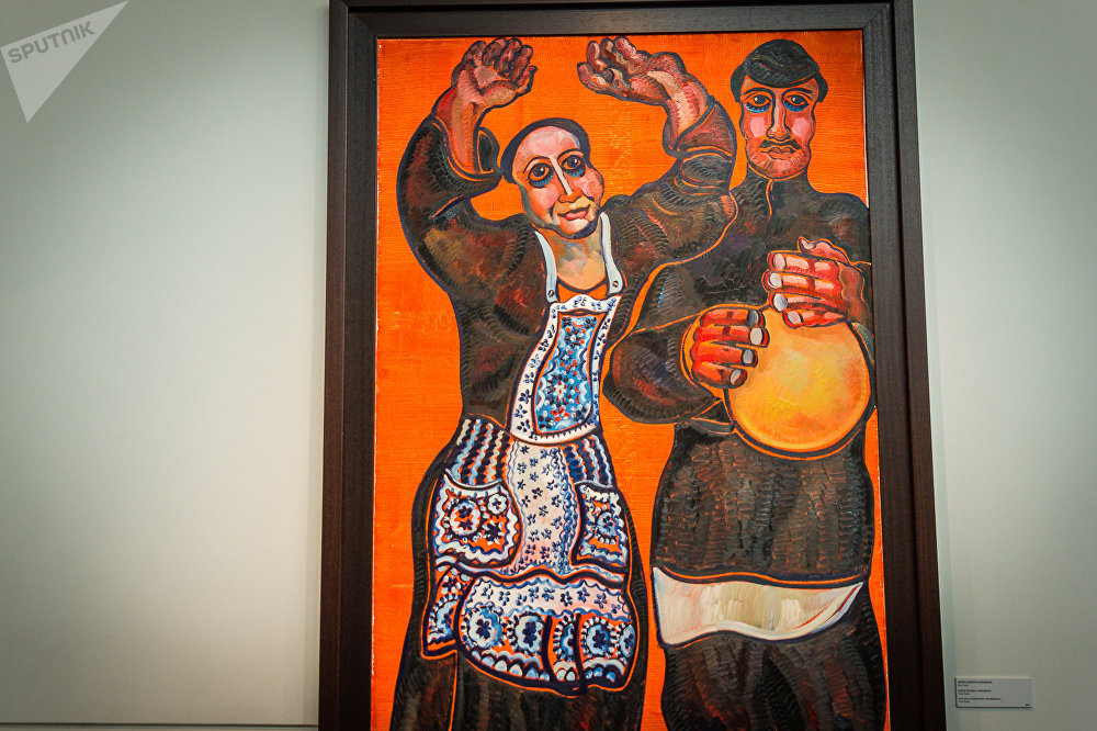 Картина 'Медоле Мехаэли с Мирандолой', холст, масло, 2012 год
